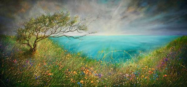 - Oil & Mixed Media on Canvas, Painting by Kate Richardson, measuring 53 x 110 cm (H x W) £1800